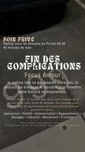 SOIN PRIVÉ du portail du 09.09 SOIN FIN DES COMPLICATIONS AMOUREUSE (place limité) Réaliser mercredi 09.09