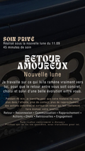 SOIN PRIVÉ nouvelle lune du 11.09 RETOUR AMOUREUX (place limité) Réaliser vendredi 11.09