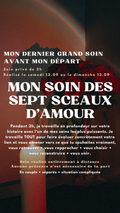 SOIN PRIVÉ DES SEPT SCEAUX D’AMOUR (place limité) Réaliser samedi 12.09 et dimanche 13.09