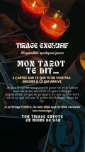 -40 % TIRAGE EXCLUSIF - MON TAROT TE DIT… 5 CARTES SUR CE QUE TU NE VOIS PAS ENCORE & CE QUI ARRIVE par sms en 24h