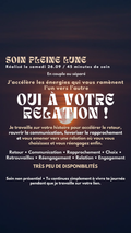 SOIN PRIVÉ DE PLEINE LUNE OUI À VOTRE RELATION ! J’accélère les énergies qui vous ramènent l’un vers l’autre (place très limité) Réalisé samedi 26.09