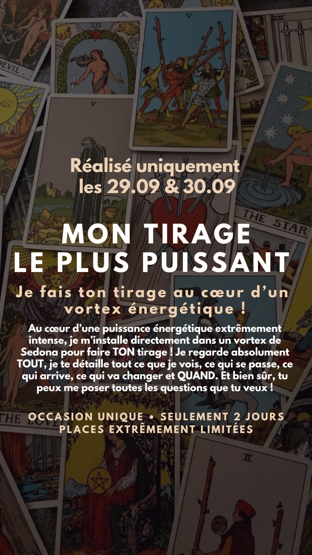 -25% MON TIRAGE LE PLUS PUISSANT ! JE FAIS TON TIRAGE AU CŒUR D’UN VORTEX ÉNERGÉTIQUE À SEDONA par sms en 24h