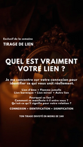 TIRAGE EXCLUSIF Quel est vraiment votre lien ?