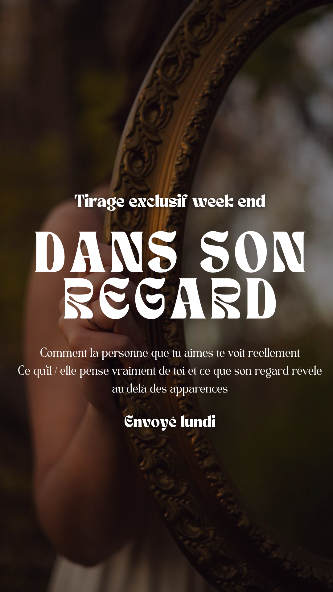 -35% Tirage exclusif week end Dans son regard Envoyé lundi