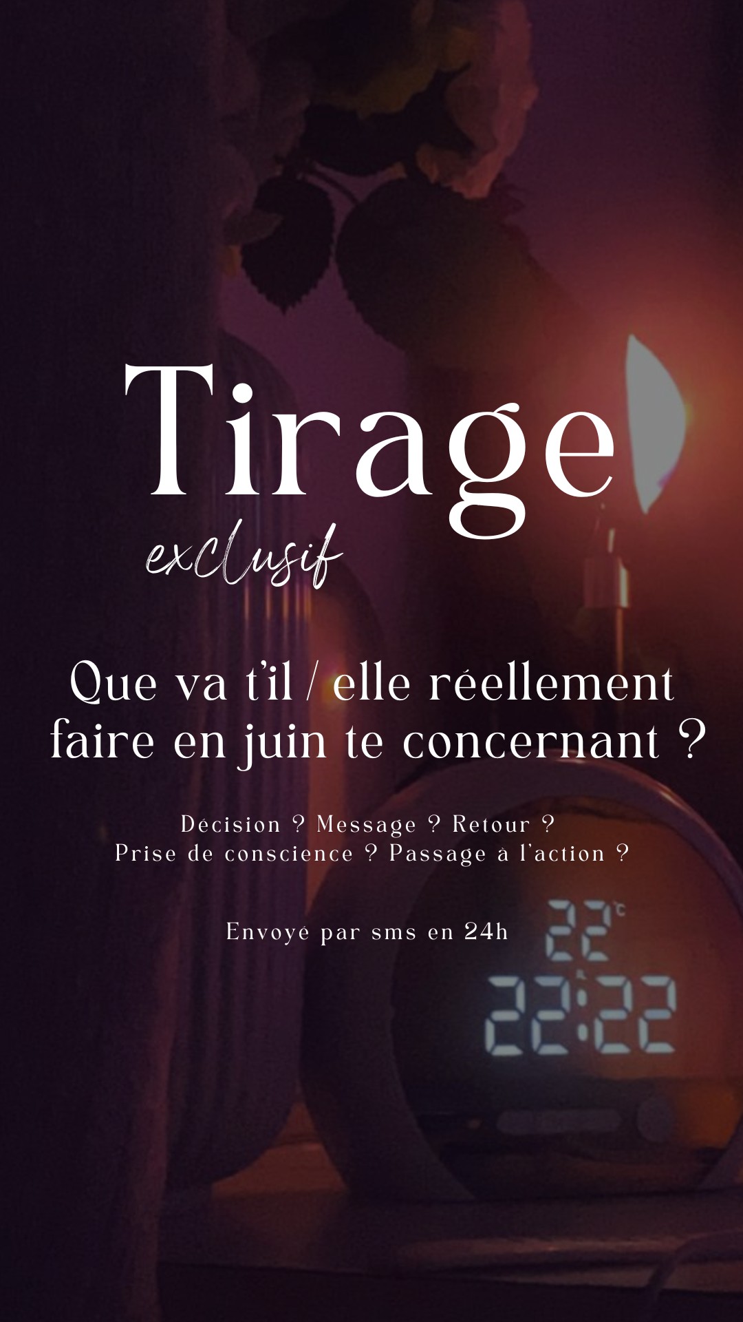 -25% Tirage exclusif  Que va-t-il/elle réellement faire en juin te concernant ?Envoyé en 24h