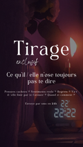 -25% Tirage exclusif Ce qu'il/elle n'ose toujours pas te dire ? Envoyé en 24h