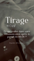 Tirage ce qui évolue dans votre communication après le portail du 06.06 ?