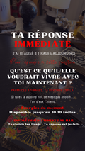 TA RÉPONSE IMMÉDIATE QU'EST CE QU'IL/ELLE VOUDRAIT VIVRE AVEC TOI MAINTENANT ? Énergie du 08.10 au 10.10 inclus