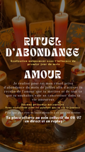 Rituel d'abondance Amour 01/07 place limité