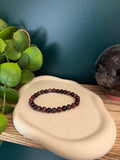 Bracelet spinelle rouge - Vitalité & Courage