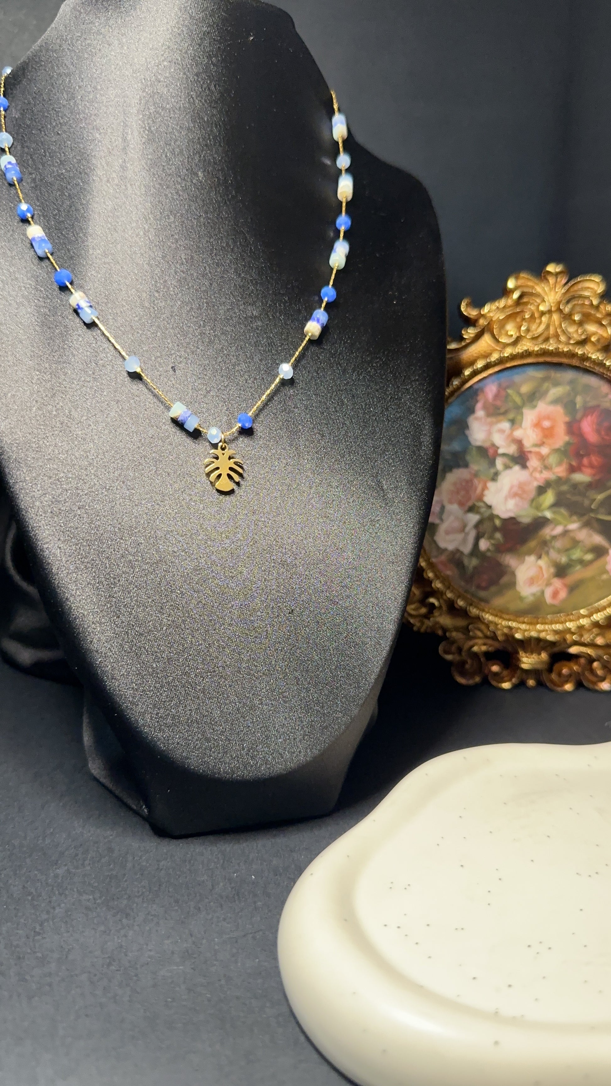 Collier Éveil Intérieur – Sodalite, Calcite Bleue & Aventurine Bleue