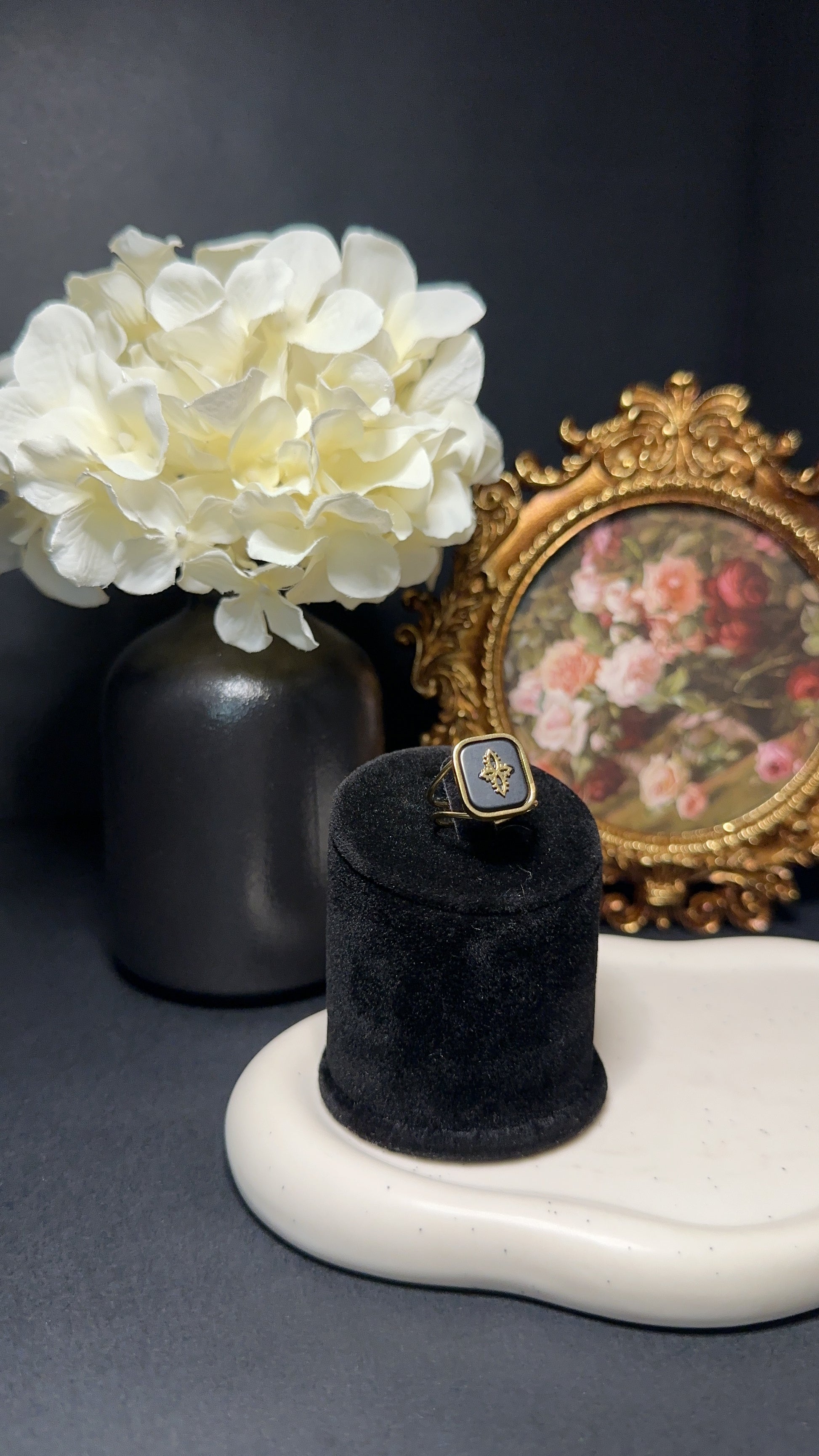 Bague en tourmaline noire "Iria" - Protection, stabilité & bouclier énergétique