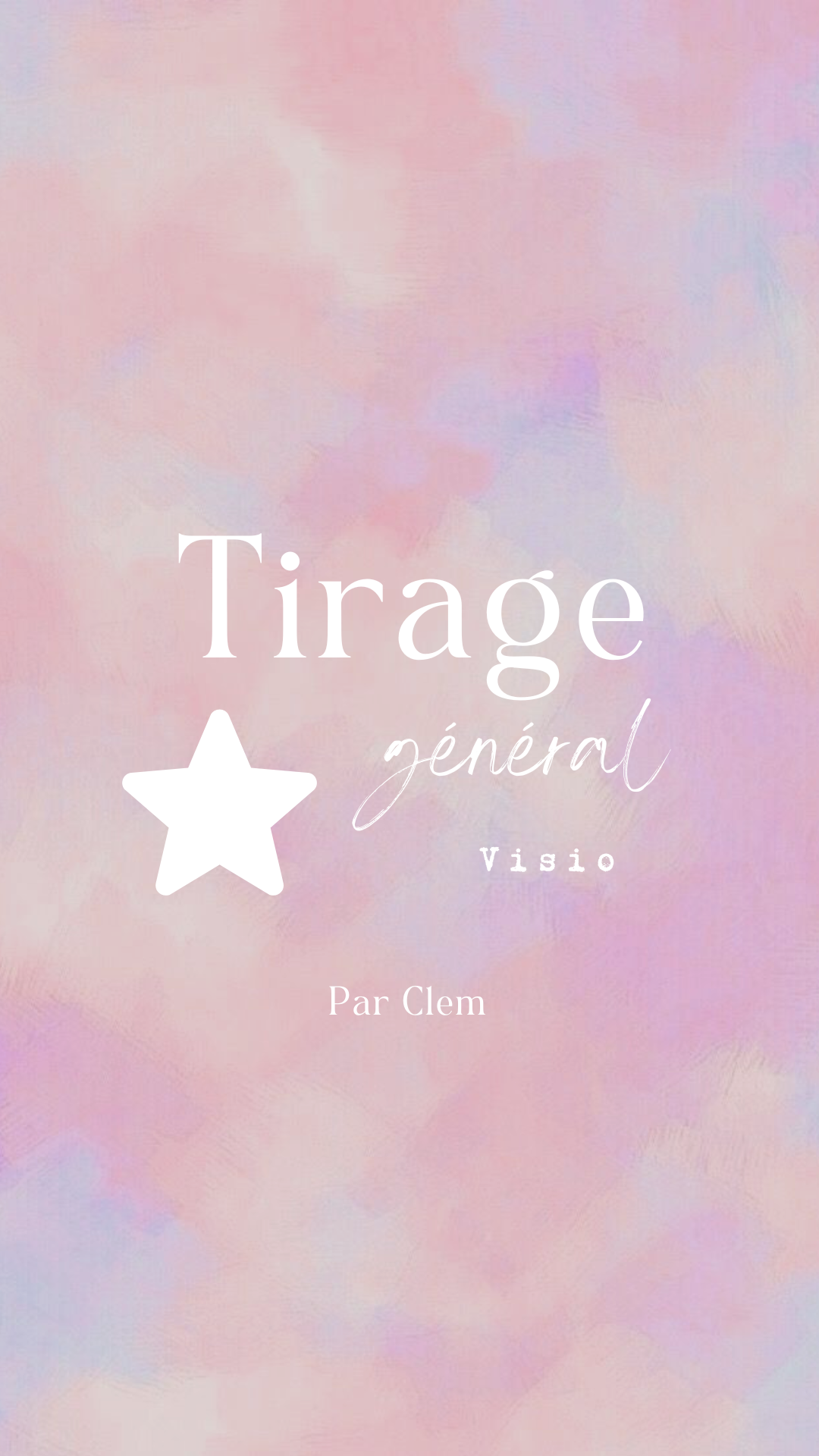 Tirage privé général en visio 1h - par Clem