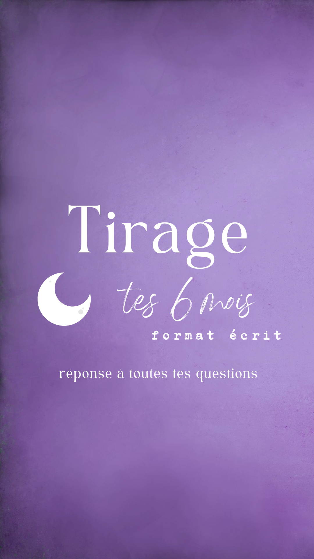 Tirage de tes 6 mois à venir - par Alye