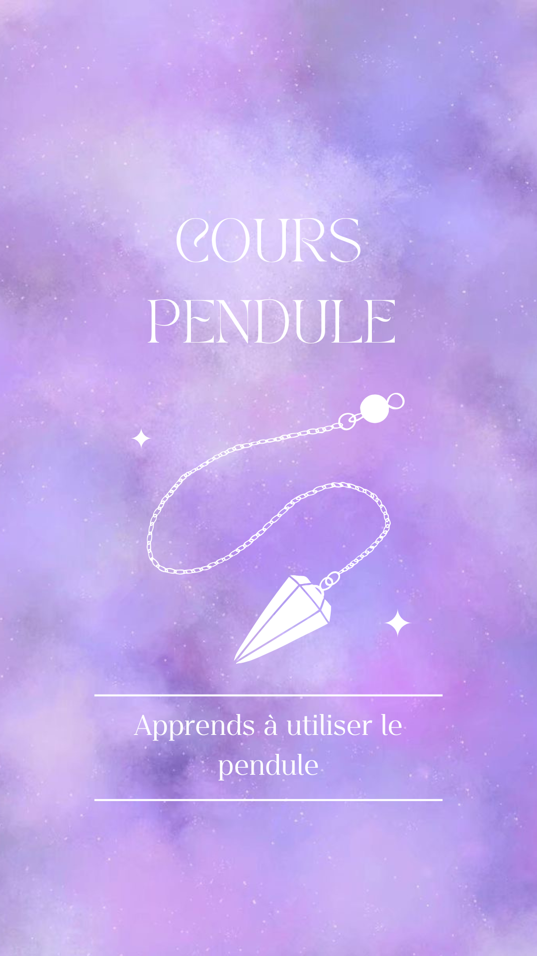 Cours individuel Pendule- Je t'apprend à pratiquer et comprendre ton pendule