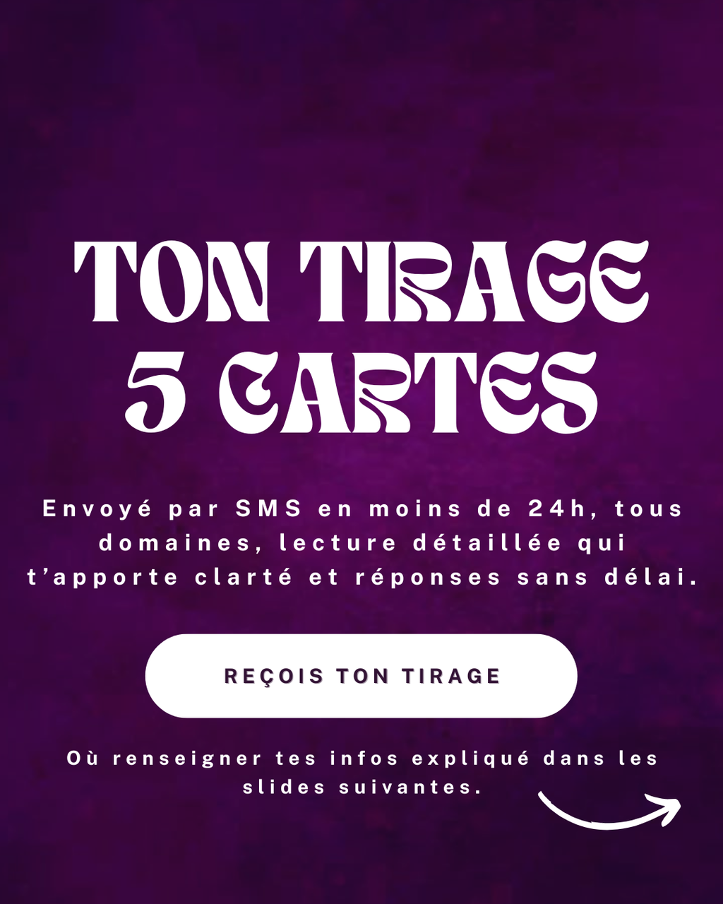 Ton tirage 5 cartes en MOINS DE 24H du lundi au samedi par Alye