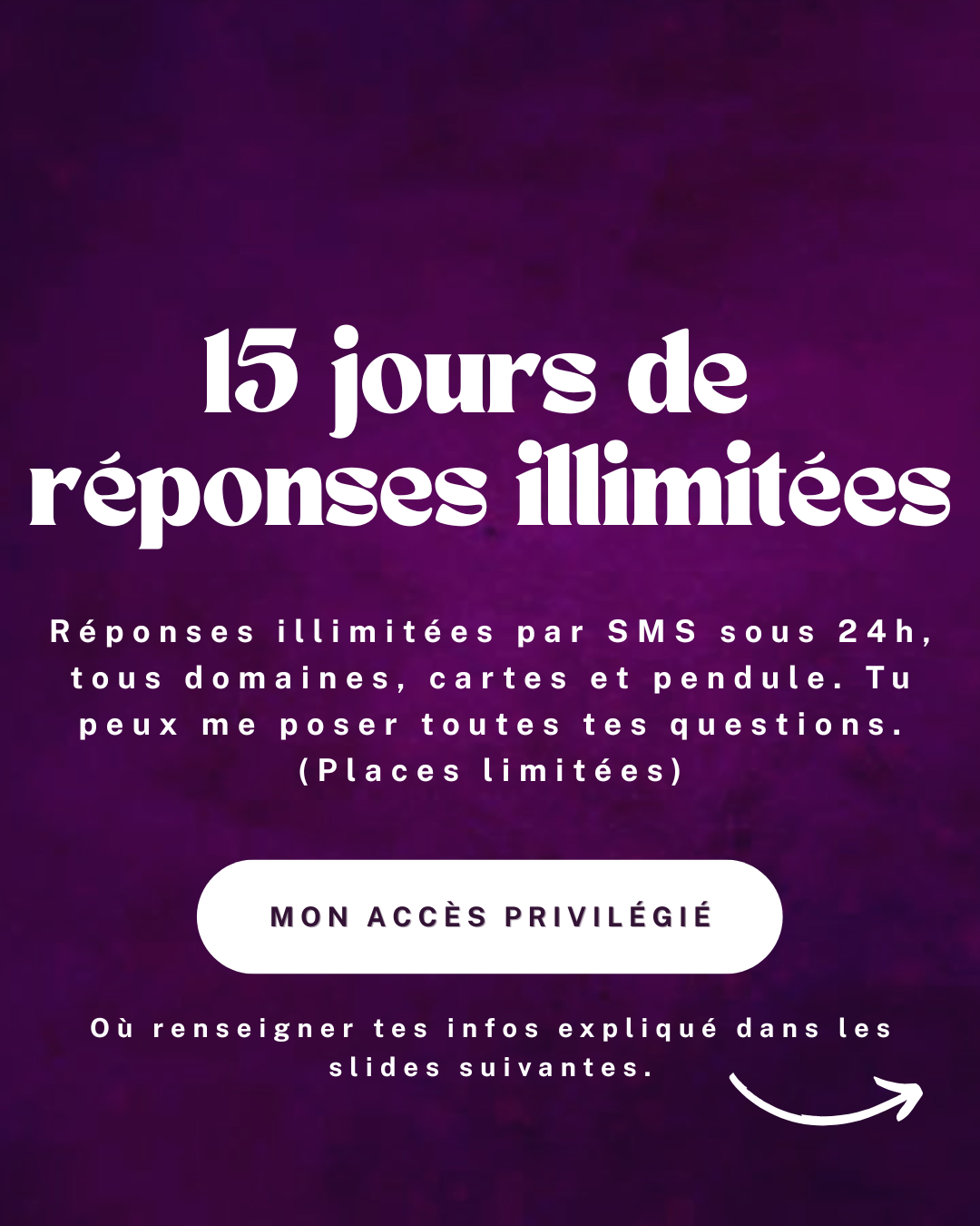15 jours de réponses illimitées par Alye (places limitées)