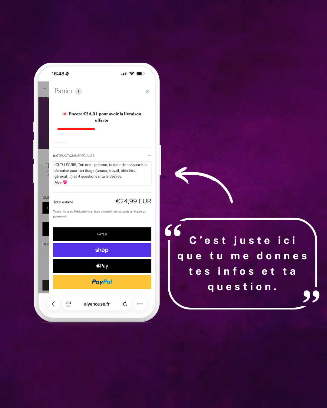 Ton tirage 5 cartes en MOINS DE 24H du lundi au samedi par Alye