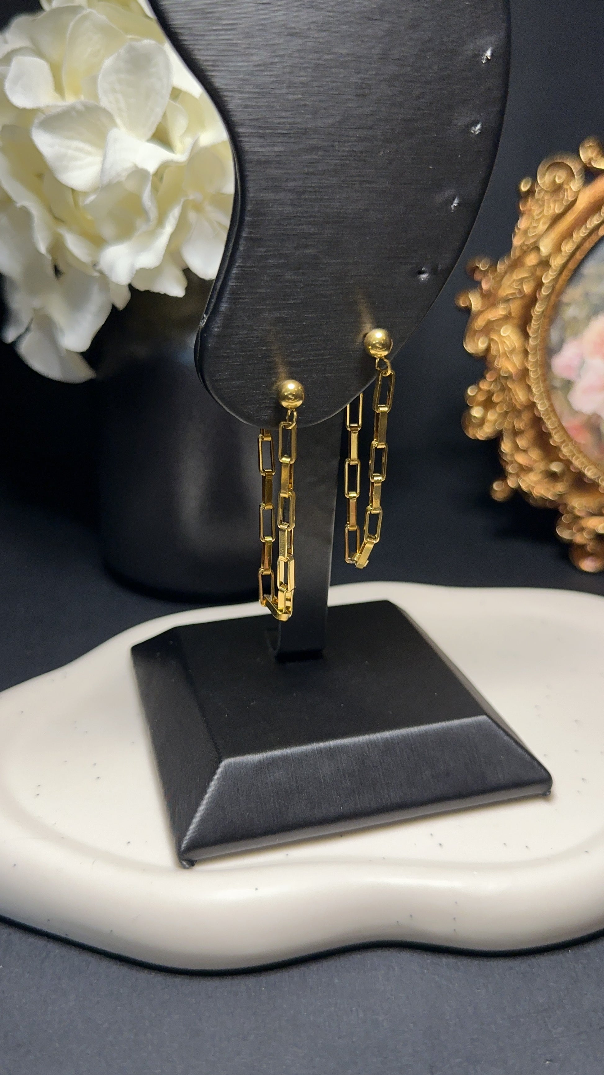 Boucle d'oreille "Chaine"