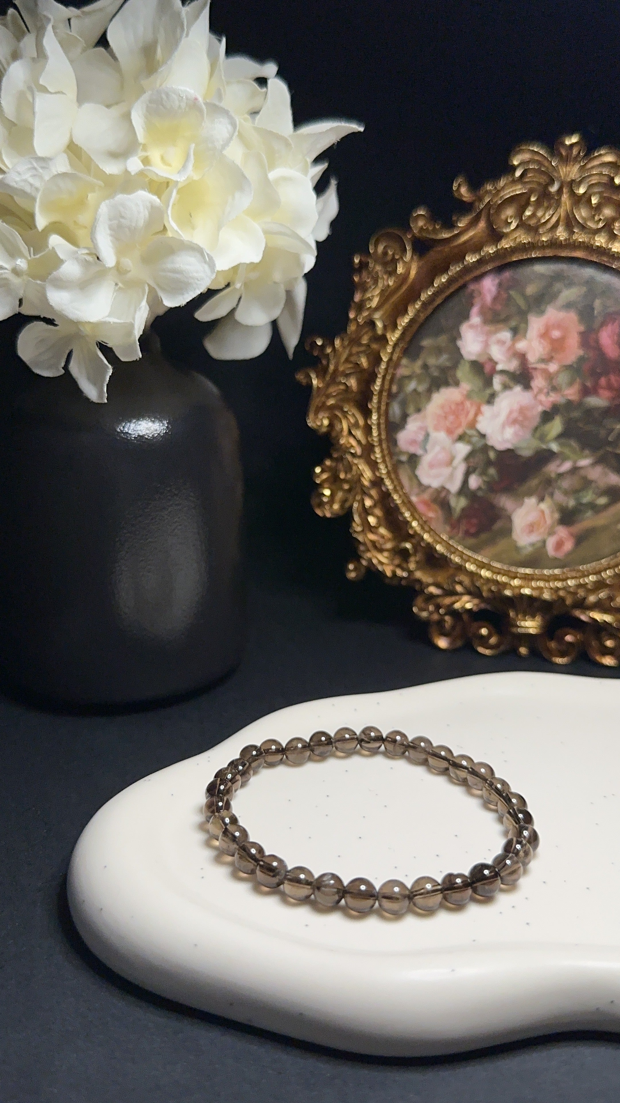 Bracelet Cristal fumé - Détente & dénouement des douleurs