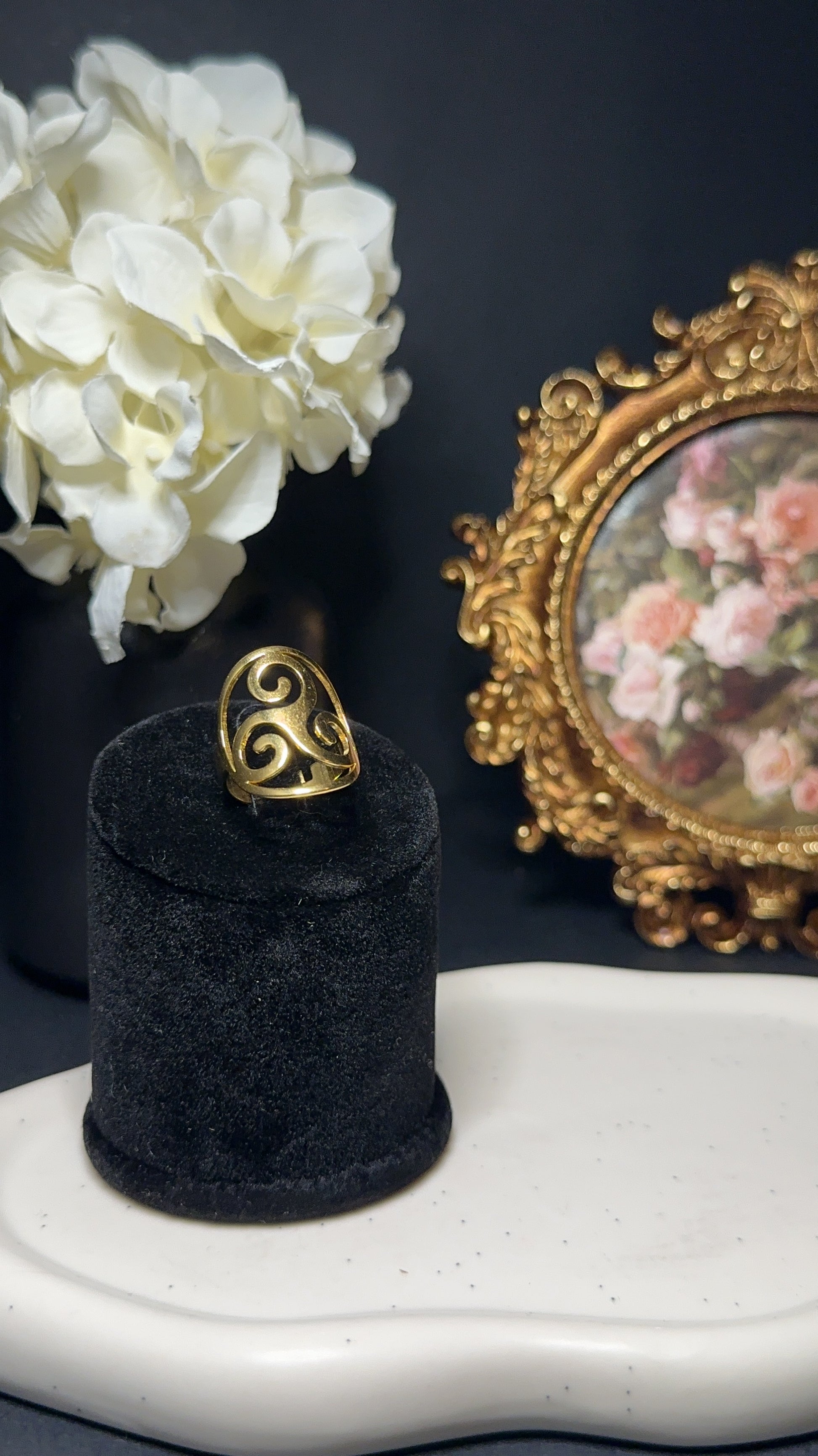 Bague triskèle de l'univers - Changement, évolution & développement