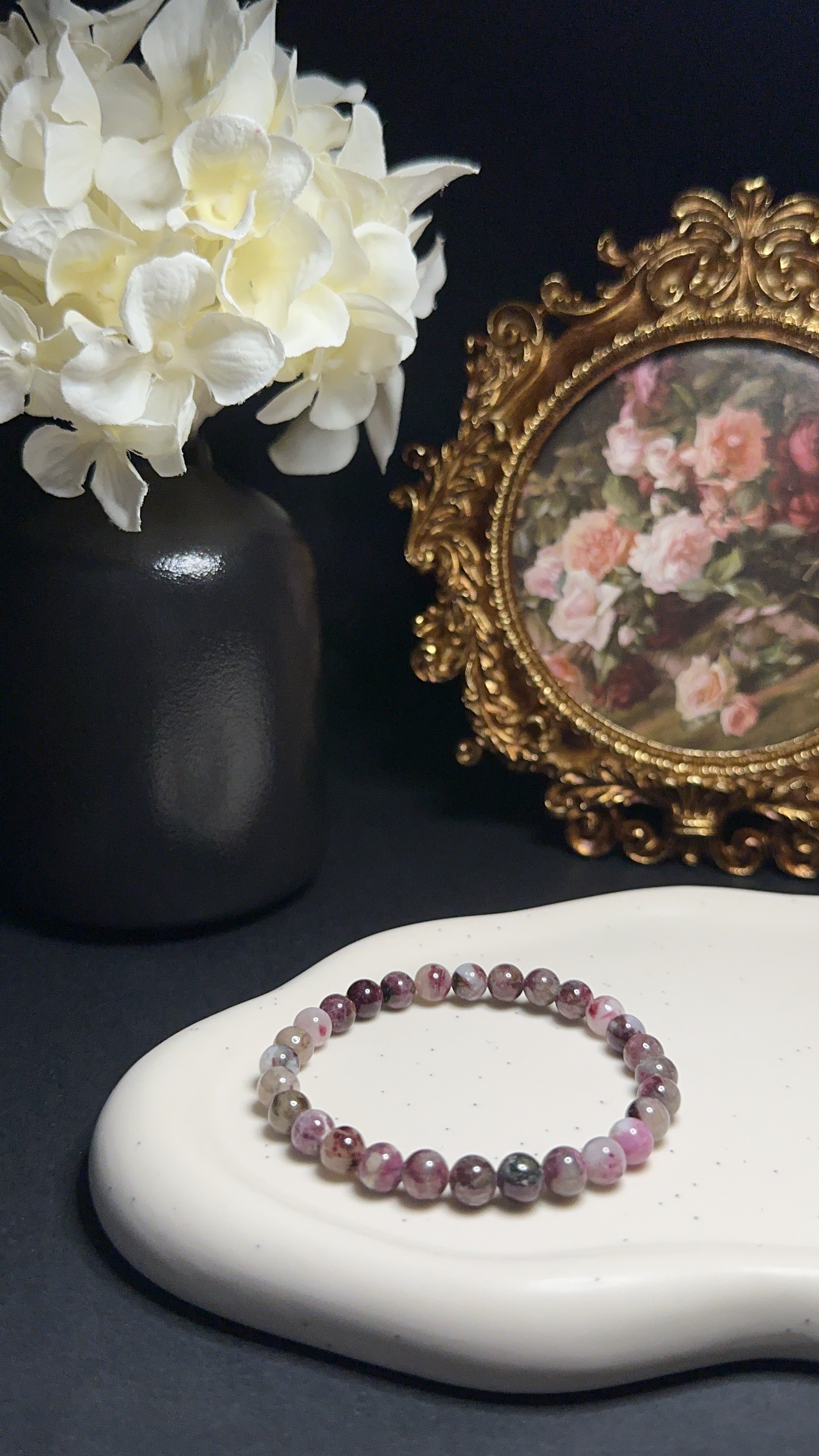 Bracelet Tourmaline rose - Jalousie, pansement émotionnel & apaisement