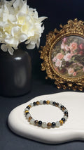 Bracelet Tourmaline, Labradorite, Oeil de tigre - Puissance, force & confiance