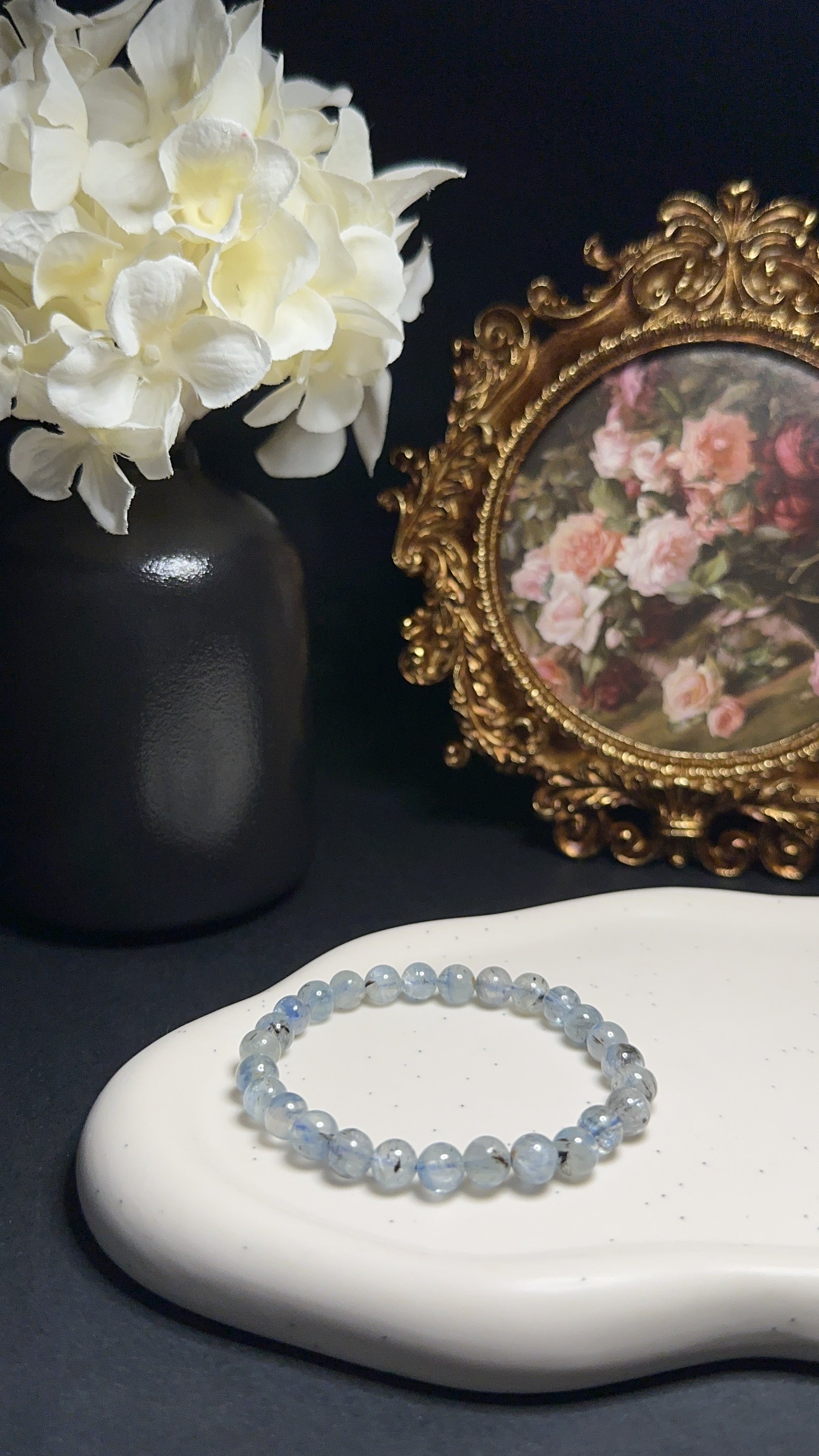 Bracelet Cyanite Bleue - Alignement chakra, lien spirituelle & libération des blocages