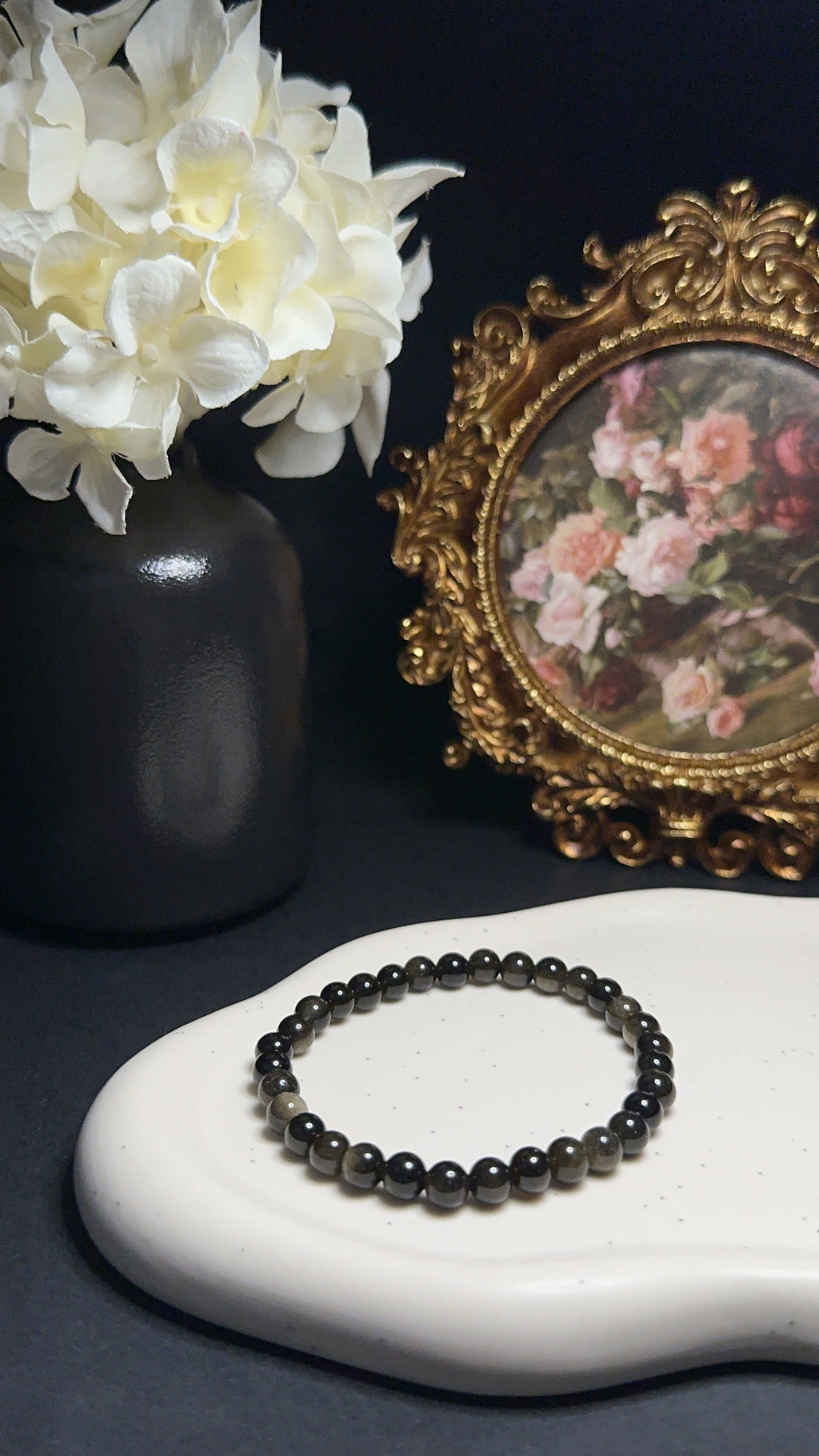 Bracelet Obsidienne dorée - Développement, libère les blocages & guérisson