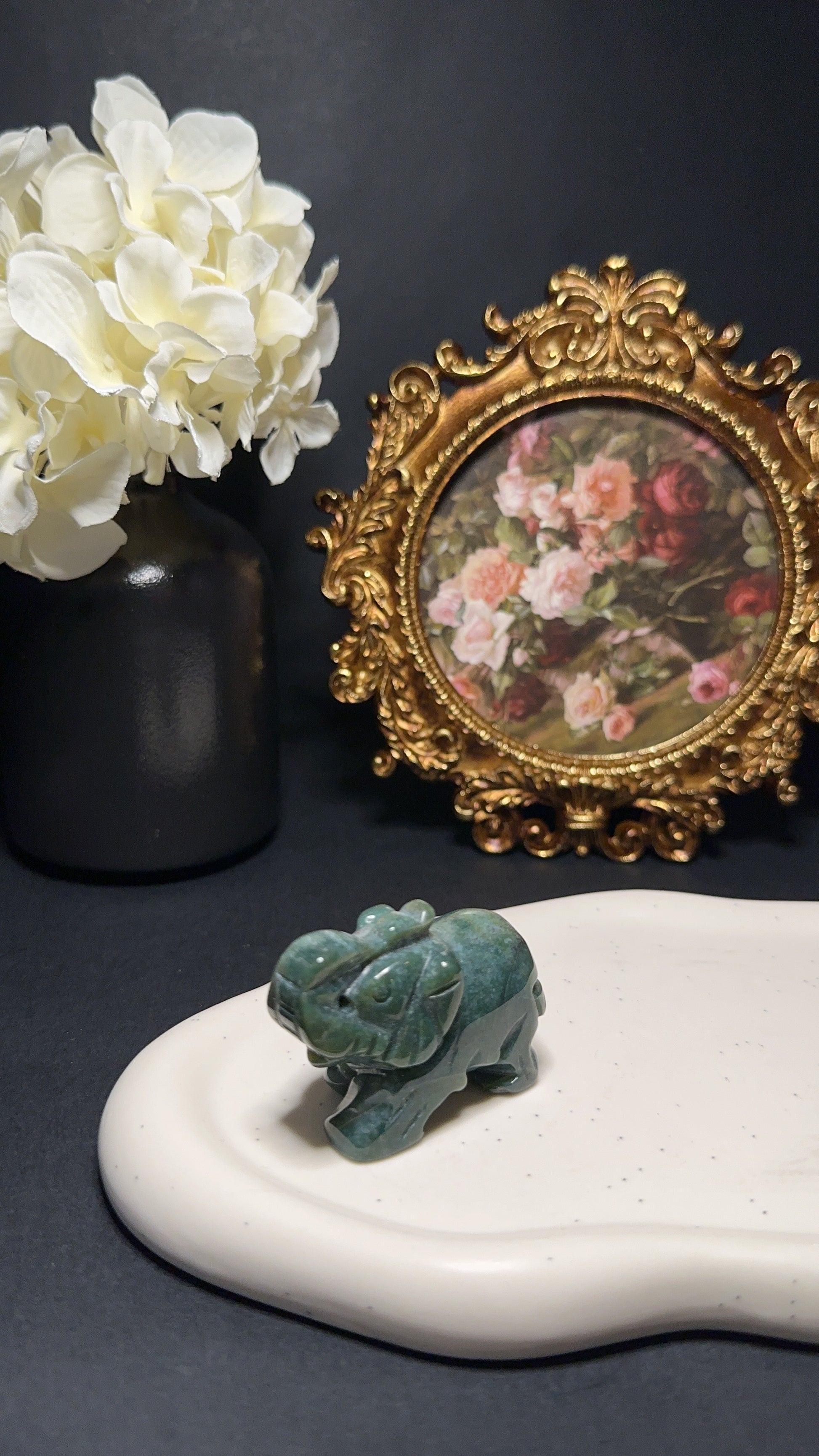 Éléphant agate indienne - Stabilité, protection & prospérité