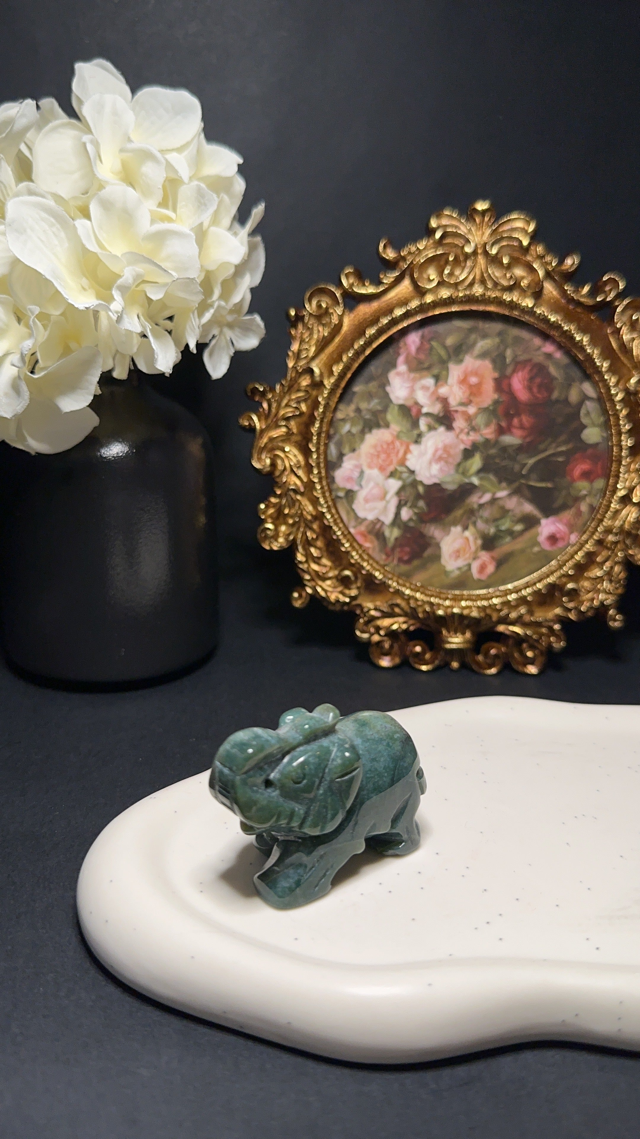 Éléphant agate indienne - Stabilité, protection & prospérité