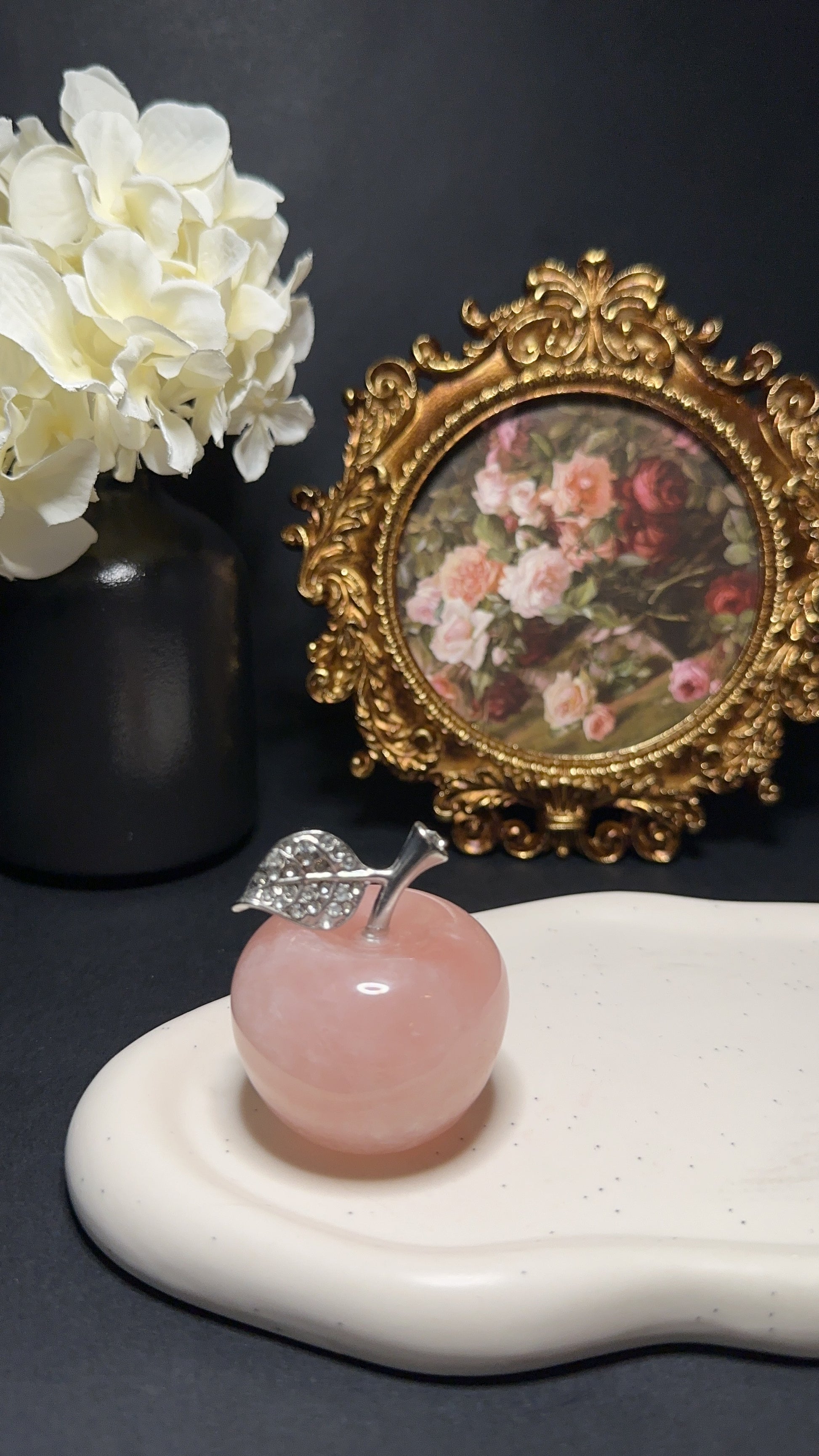 Pomme quartz rose - Amour, paix & douceur