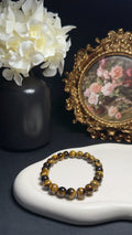 Bracelet Oeil de tigre - Force, courage & ancrage